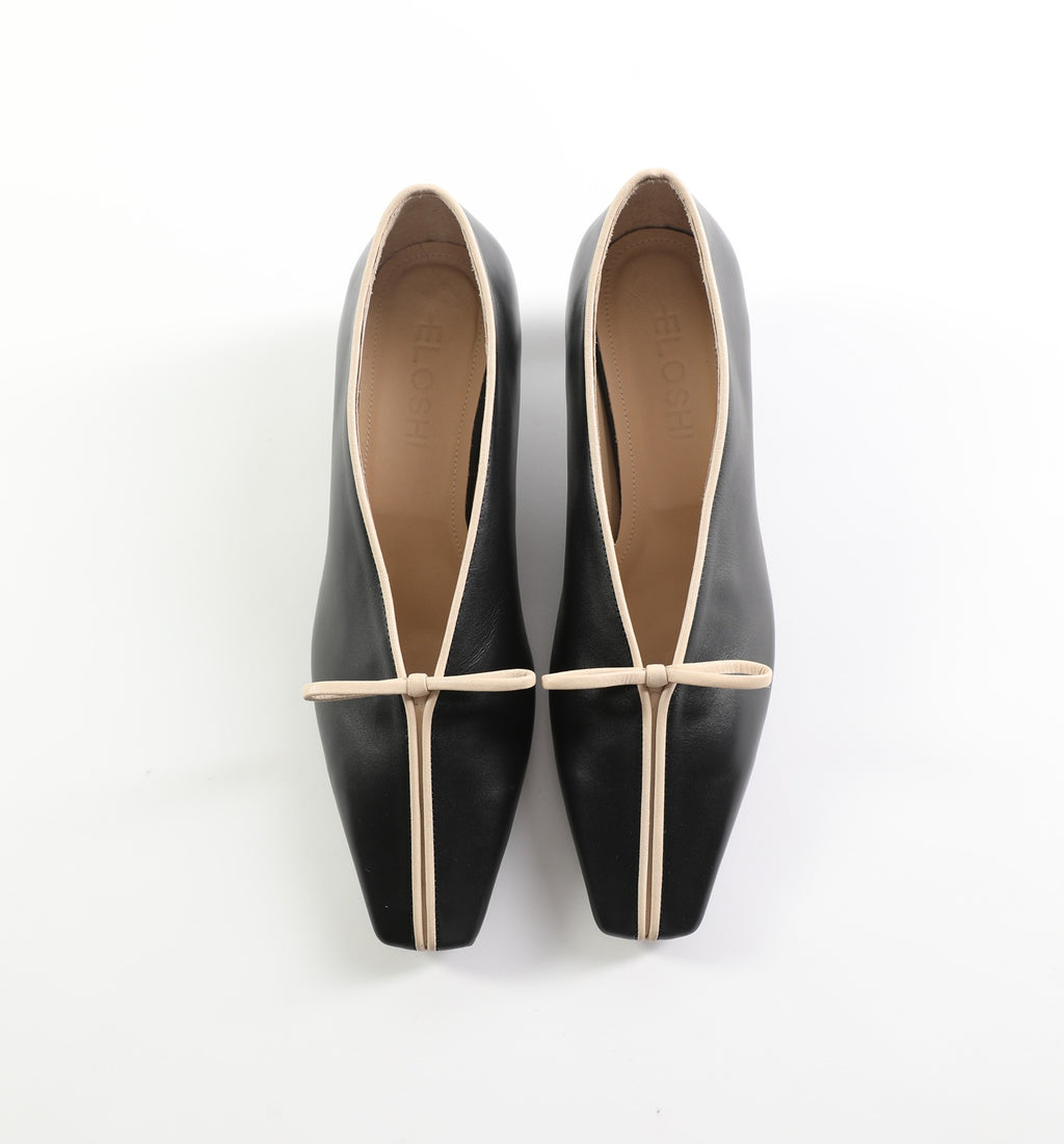KITTEN HEEL PUMPS WITH BOW