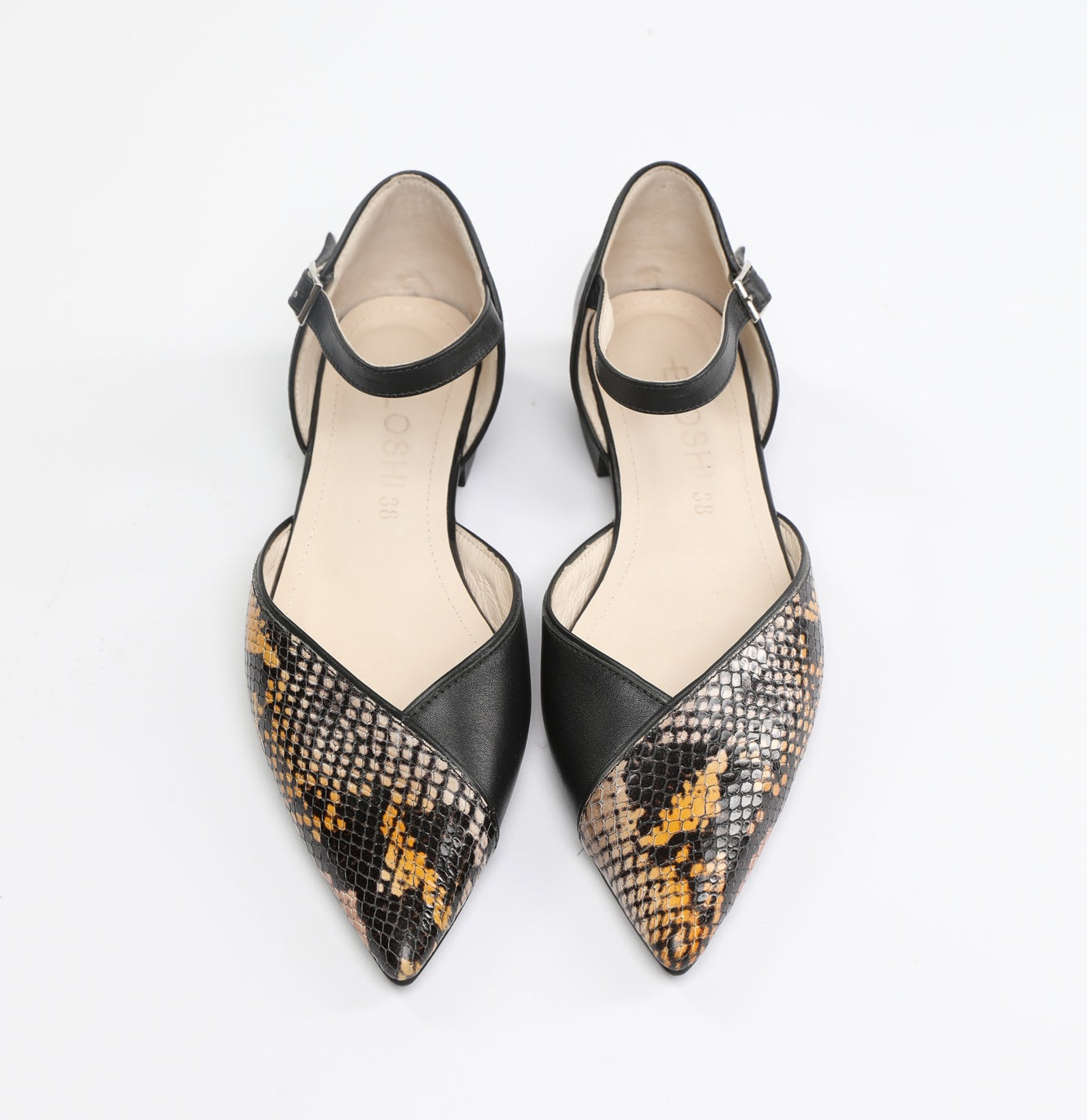 POINTED TEO ANKLE STRAP FLAT D'ORSAY FLAT